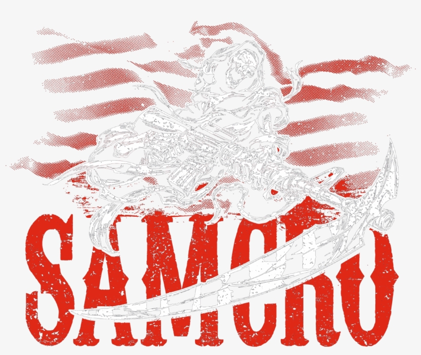 Sons Of Anarchy Acronym Men's V Neck T Shirt - Illustration, transparent png download