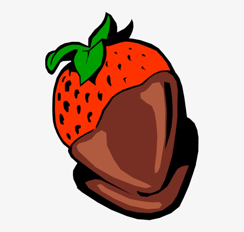 Vector Illustration Of Garden Strawberry Edible Fruit - Strawberry PNG