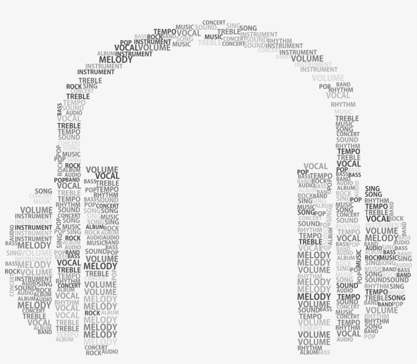 This Free Icons Png Design Of Music Headphones Word, transparent png download