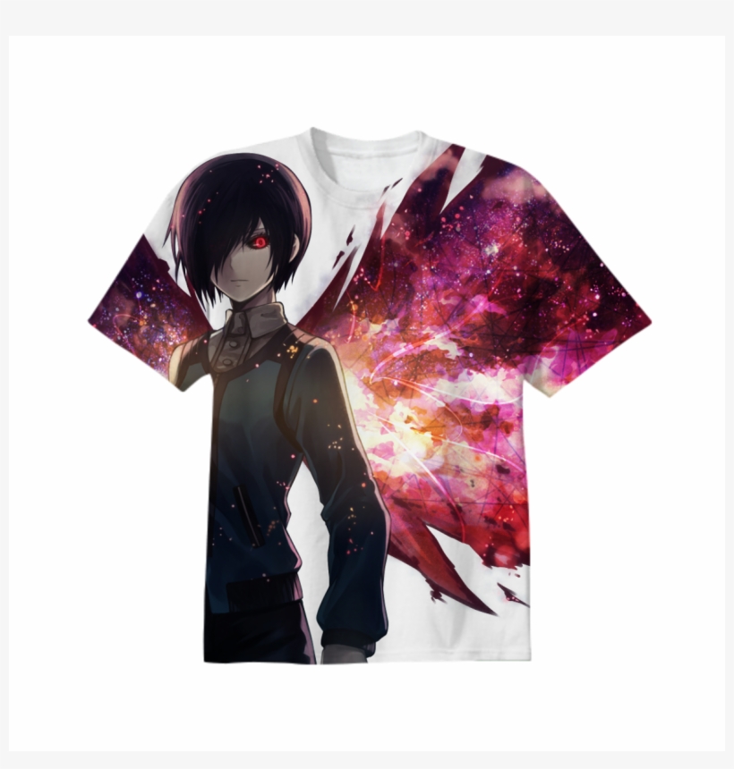 Shop Touka Kirishima Cotton T-shirt By Etho - Tokyo Ghoul T Shirt Touka, transparent png download