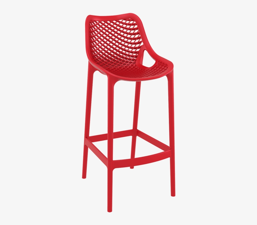 Lattice Stool - Lamboro Spring Bar Stool - Red, transparent png download