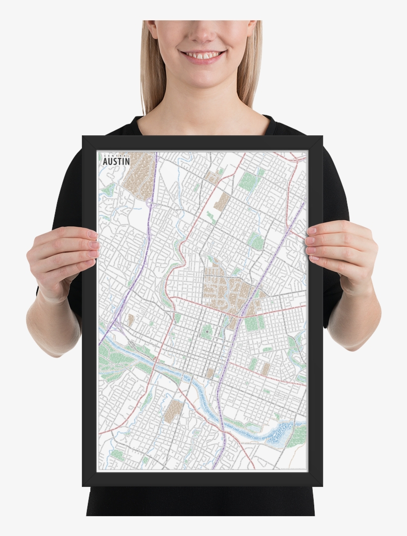 Load Image Into Gallery Viewer, Austin Typographic - Poster, transparent png download