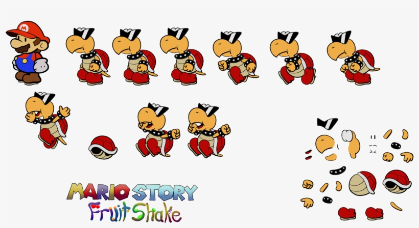Koopa Troopa- The Nominal Species Of Bowser's Koopa - Paper Mario, transparent png download
