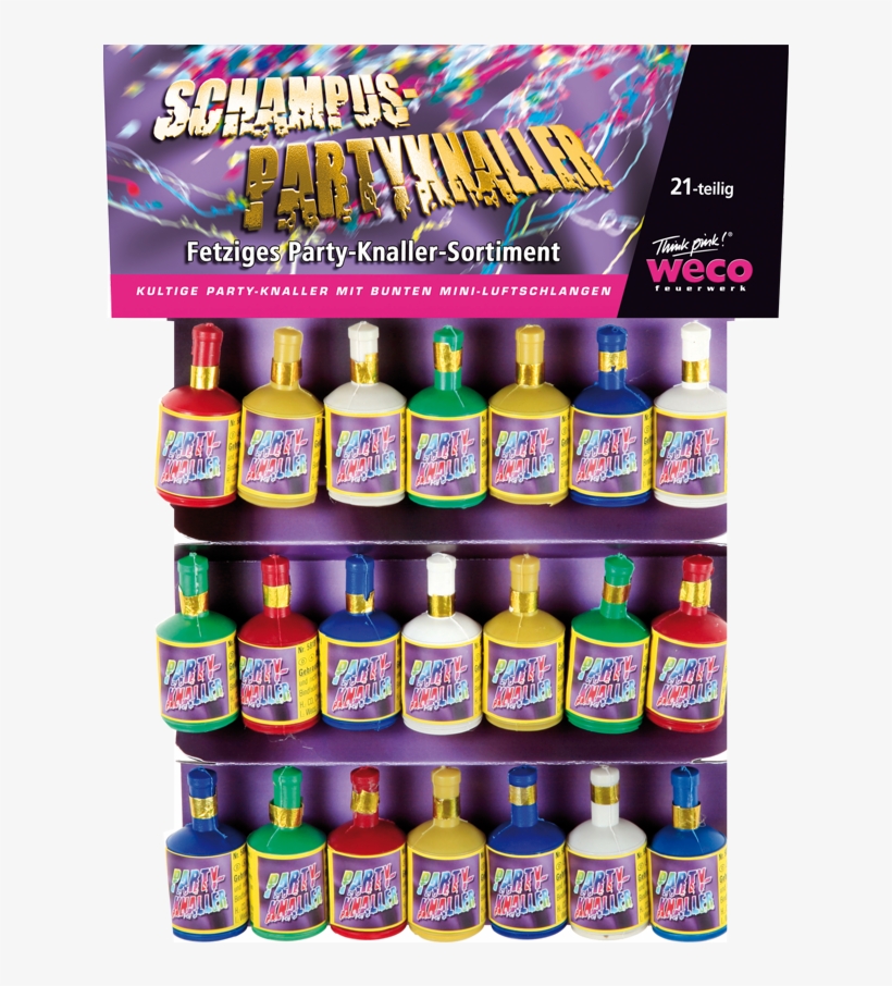 Party Poppers - Schampus-party-knaller - Weco, transparent png download