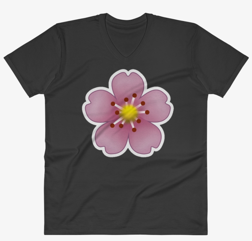 Men's Emoji V Neck - T-shirt, transparent png download