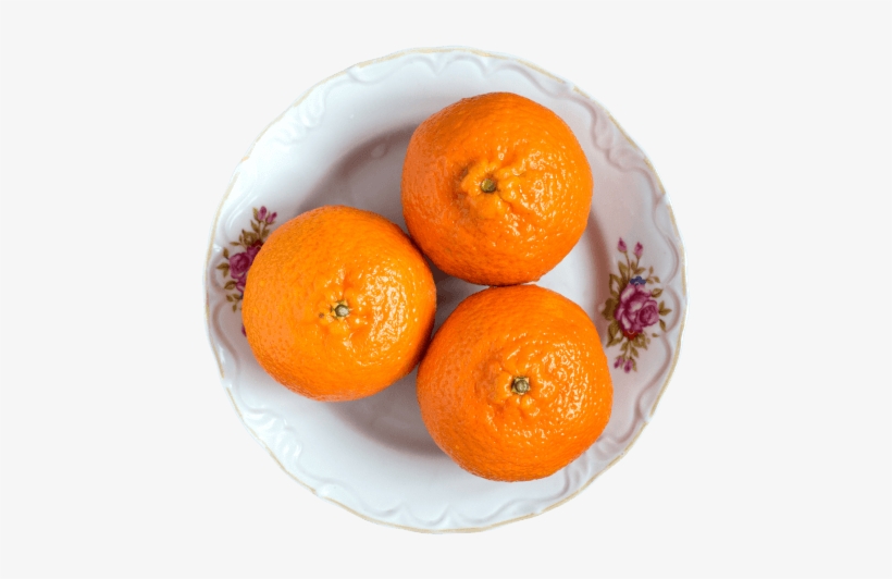 Free Png Juicy Tangerine Fruits On White Plate Png - Tangerine, transparent png download