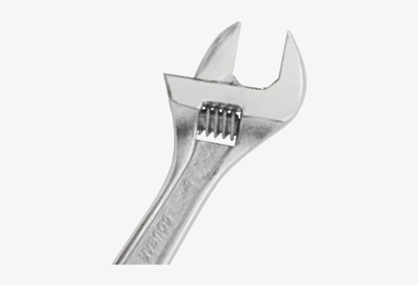 Adjustable Wrench Chrome Finish Cougar Pro - Wrench, transparent png download