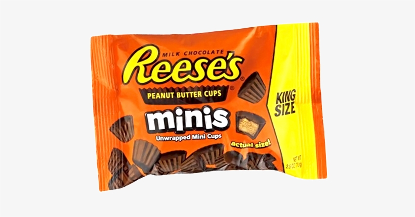 Reese's Peanut Butter Cups Minis King Size - Reese's Peanut Butter Cups Unwrapped, transparent png download