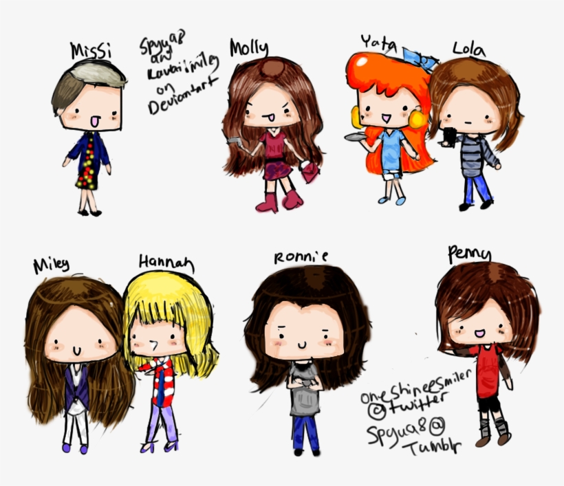 Miley Cyrus's Characters By Kawaiimiley On Deviantart - Cute Miley Cyrus Drawing, transparent png download