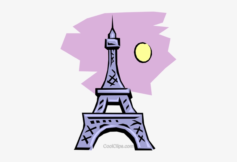 Eiffel Tower Royalty Free Vector Clip Art Illustration - 艾 菲 爾 鐵塔 卡通, transparent png download