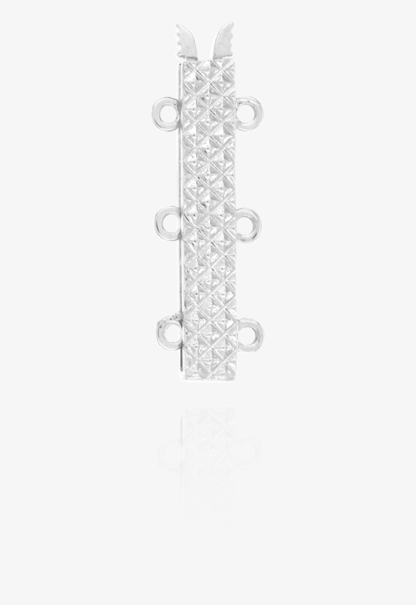 Bayonet Pearl Clasps With Filigree - Silver, transparent png download