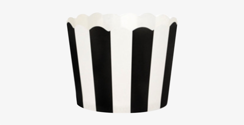 Black And White Striped Cupcake Cases - Cupcake Bakjes Zwart Wit, transparent png download