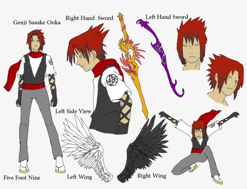 Genji S Ooka - Sasuke Height Side View, transparent png download