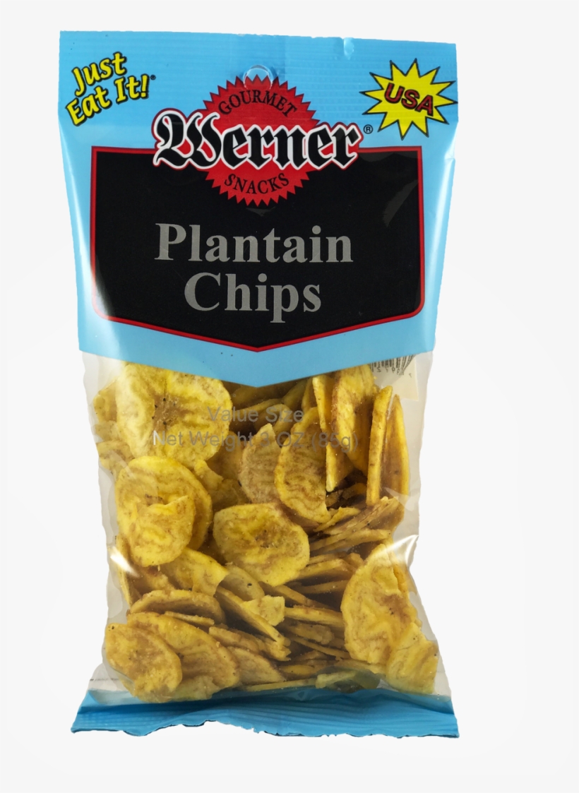 Plantain Chips 3oz Bag 6ct Case - Werner Beef Jerky, Peppered - 3 Oz, transparent png download