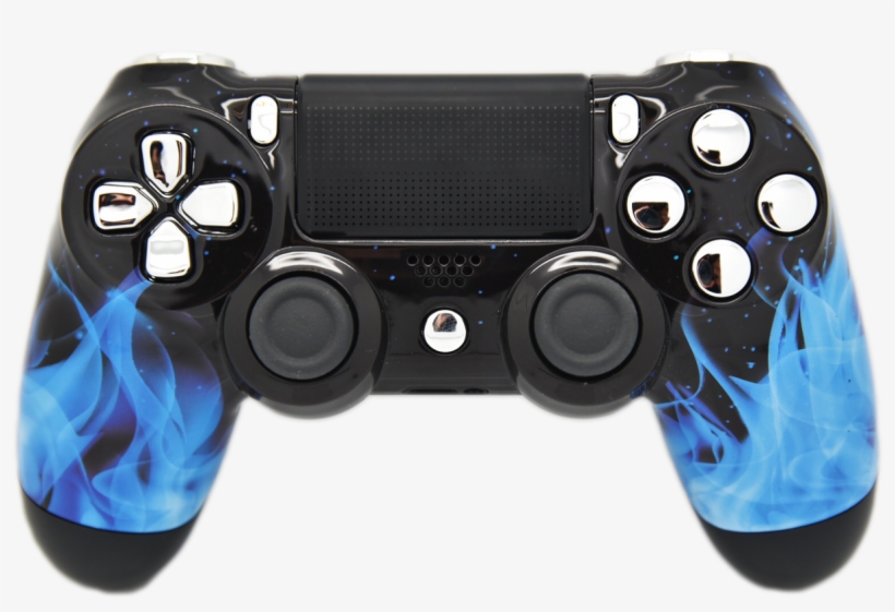 Blue Flame Ps4 Controller, transparent png download