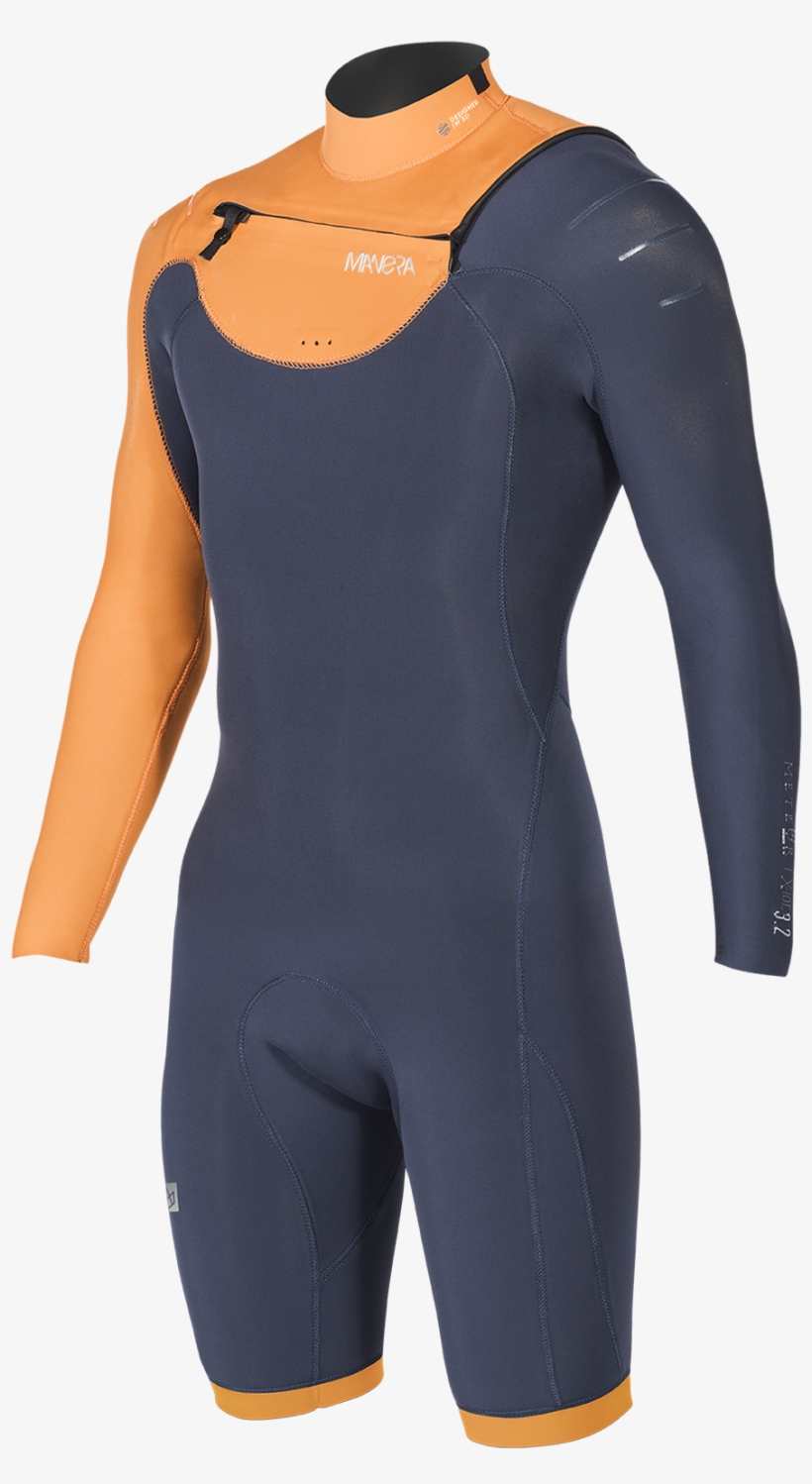 Meteor X10d Hybrid Slate Black Flame Orange Front Copie - Manera Meteor X10d 5/4/3 Wetsuit Slateblack/flameorange, transparent png download