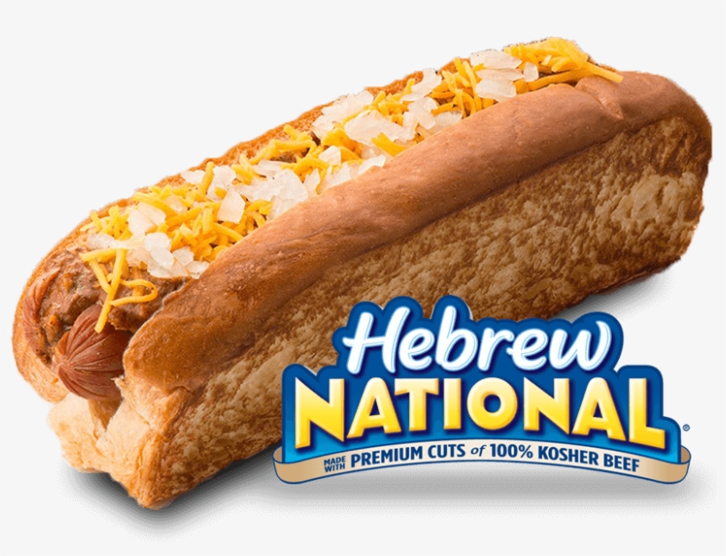 Hebrew National Beef Hot Dog, Mustard, Chili, Cheddar - Hebrew National Kosher Beef Bagel Dogs - 7.6 Oz Box, transparent png download