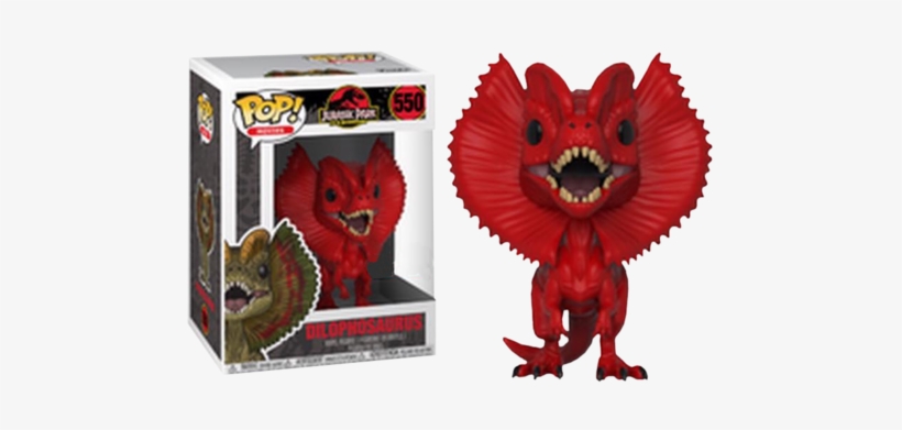 Dilophosaurus (pre-order) - Funko Pop Jurassic Park Dilophosaurus, transparent png download