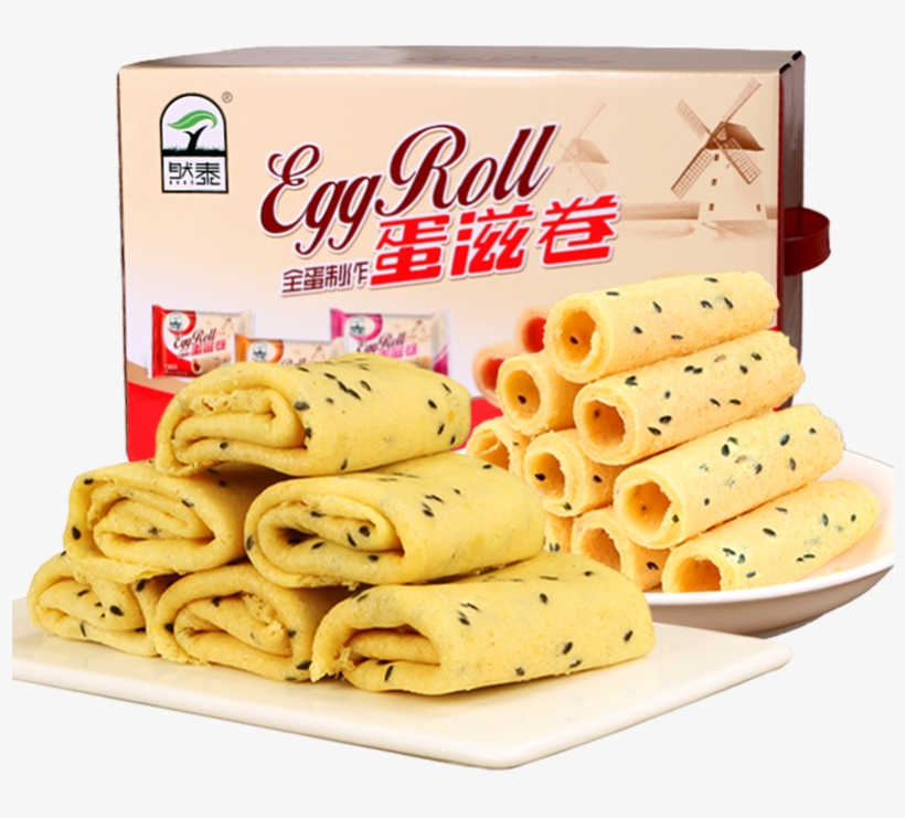 Ran Thai Egg Roll Phoenix Egg Roll Snacks 560g Biscuits - Biscuit Roll, transparent png download