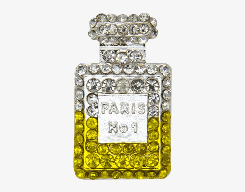 3d Rhinestone Perfume Bottle Brooch - Brooch, transparent png download