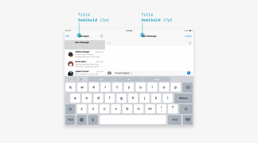 Ipad Screen With 17pt Title - Apple 9.7-inch Ipad Pro - Wi-fi - 256 Gb - Gold - 9.7", transparent png download