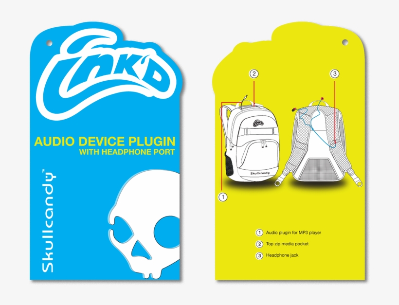 Pause - Skullcandy Ink'd In-ear Earphones - Black, transparent png download