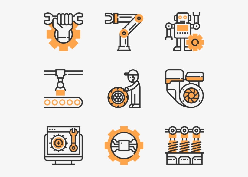 Mechanical - Robot Arm Icon, transparent png download