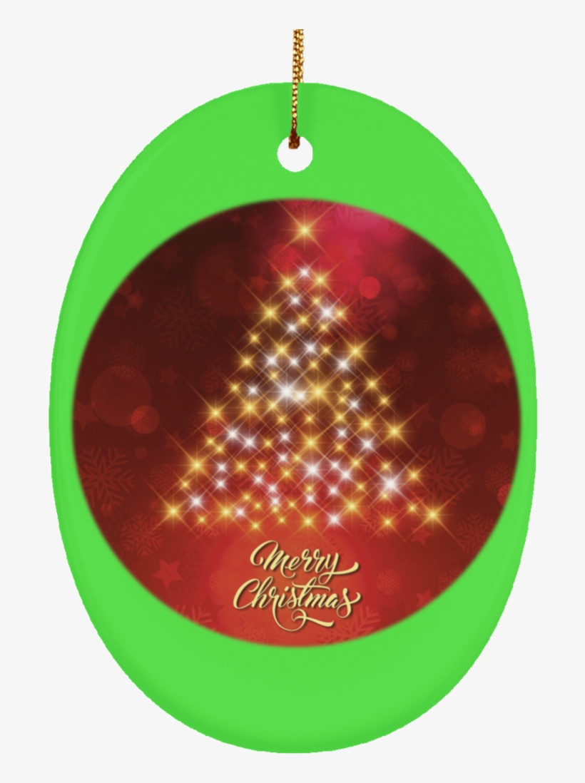 Ceramic Green Christmas Ornaments - Christmas Card Background, transparent png download
