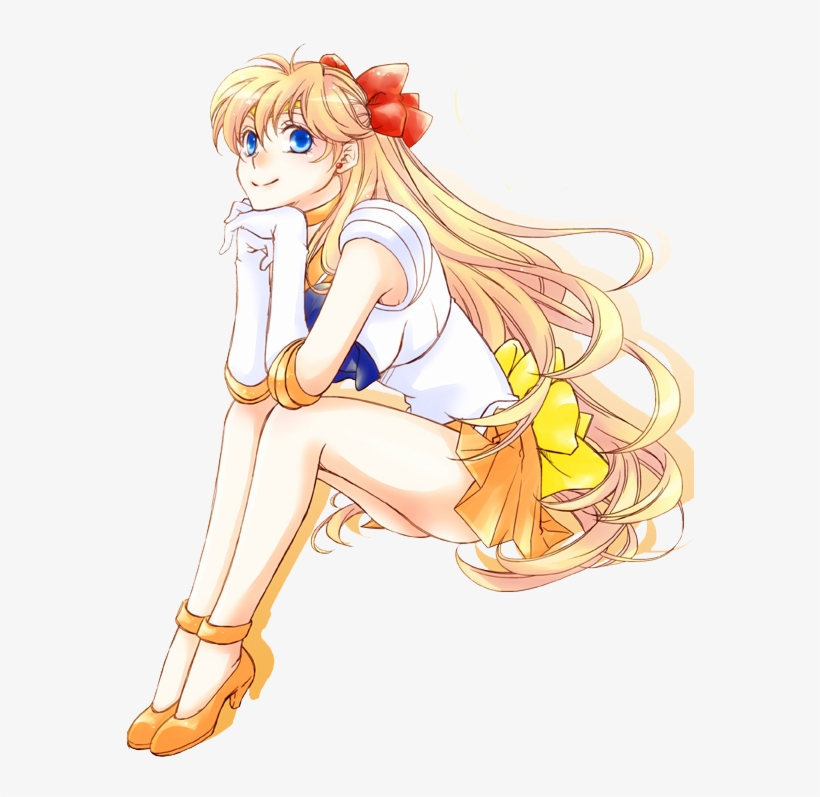 Sailor Venus Render 2 By Orihimeyuuka - Sailor Moon Venus Art, transparent png download