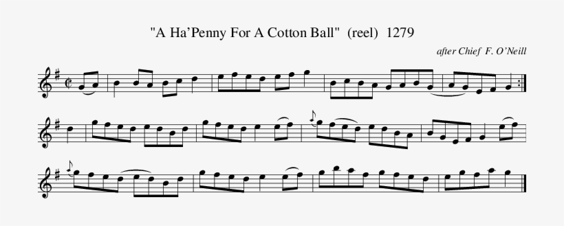 Listen To A Ha'penny For A Cotton Ball - Silver Spear Tin Whistle Music, transparent png download