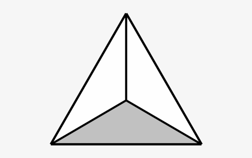 Definition Of 2d And 3d - Tetrahedron Plan, transparent png download