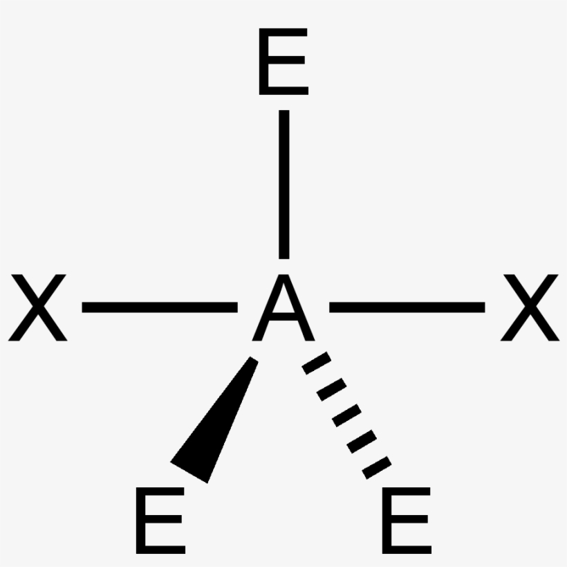 File - Ax2e3-2d - Ax2e3 Vsepr, transparent png download