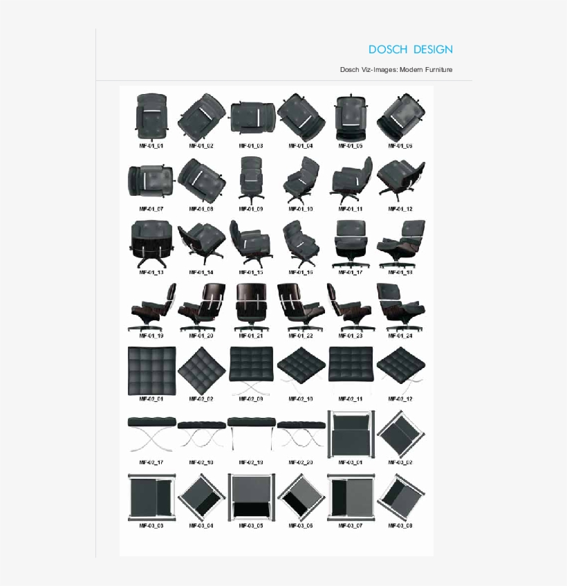 Dosch 2d Viz-images - Furniture 2d Png, transparent png download