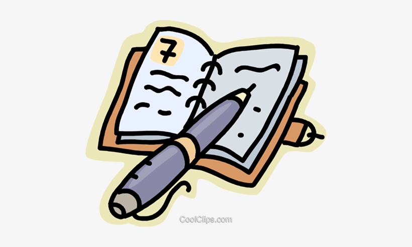 Notebook And Pen - Caderno E Caneta Png, transparent png download