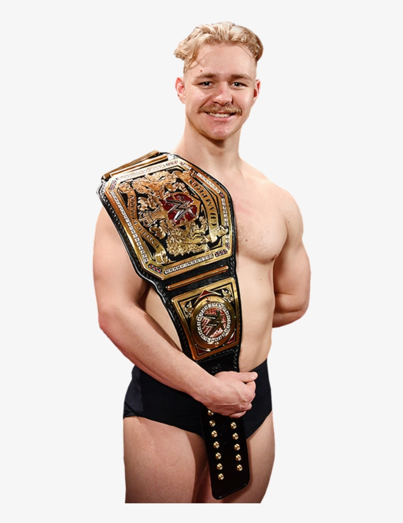 Tyler Bate With Wwe Championship - Tyler Bate Wwe Uk Champion, transparent png download