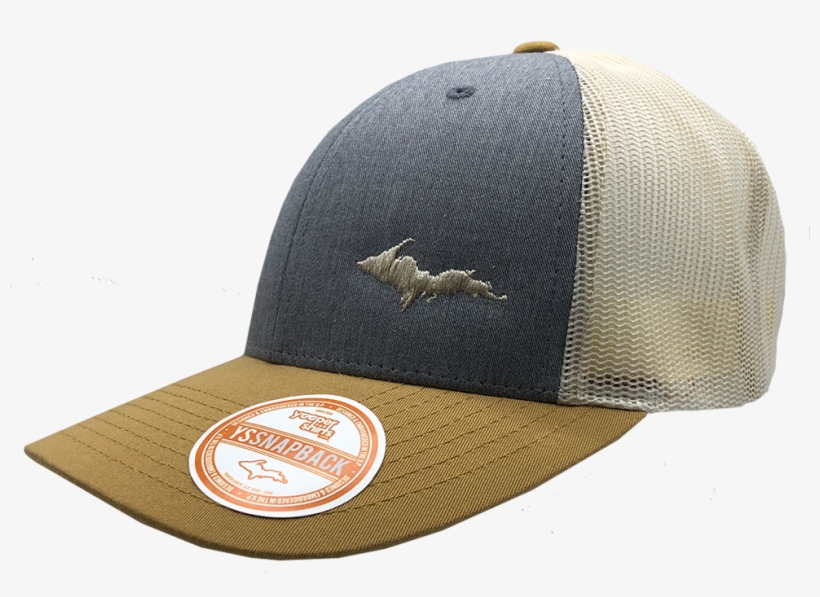 Hat - "u - P - Silhouette " Heather Grey/birch/amber - Hat, transparent png download