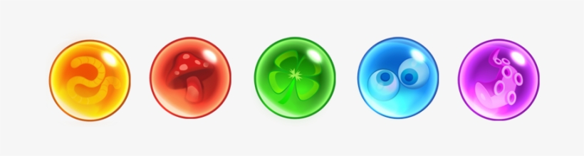 There Are Five Different Colored Bubbles - Bubble Witch Saga 3 Black Bubble, transparent png download