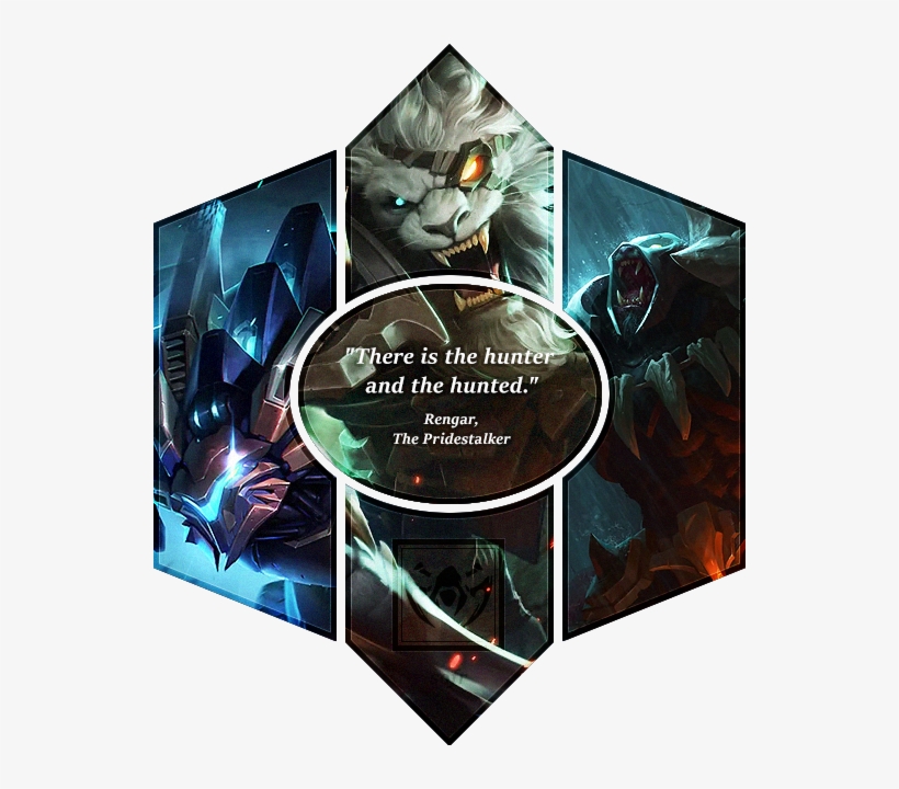League Of Legends Lol League Sofr Rengar Rengar Badge - Rengar League Of Legends Keychain Or Pendant, Oval, transparent png download