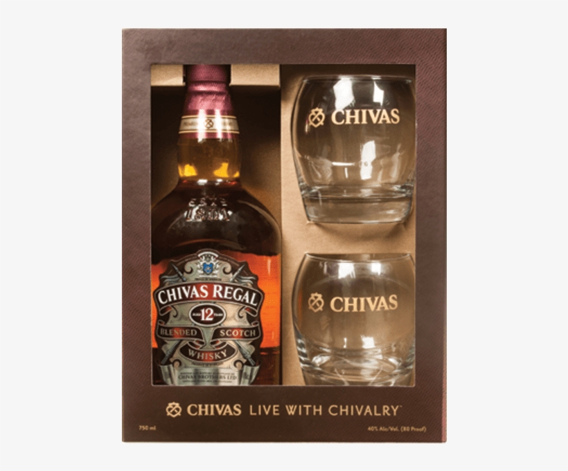 Zoom Image - Chivas Regal Scotch Whisky Glass, transparent png download
