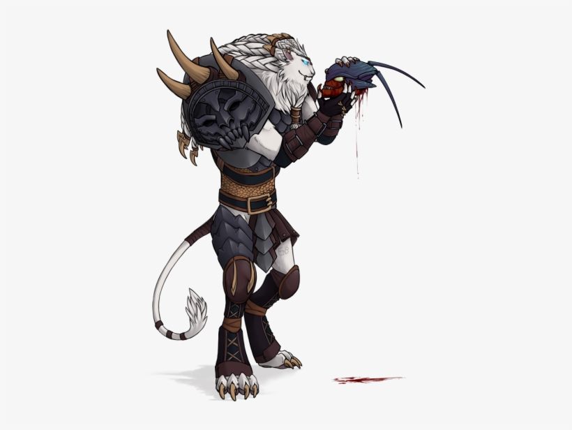 Rengar Strokes His New Trophy In A Complete Daze To - Drawing, transparent png download