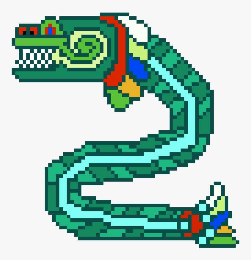 4 Nov - Quetzalcoatl Pixel Art, transparent png download