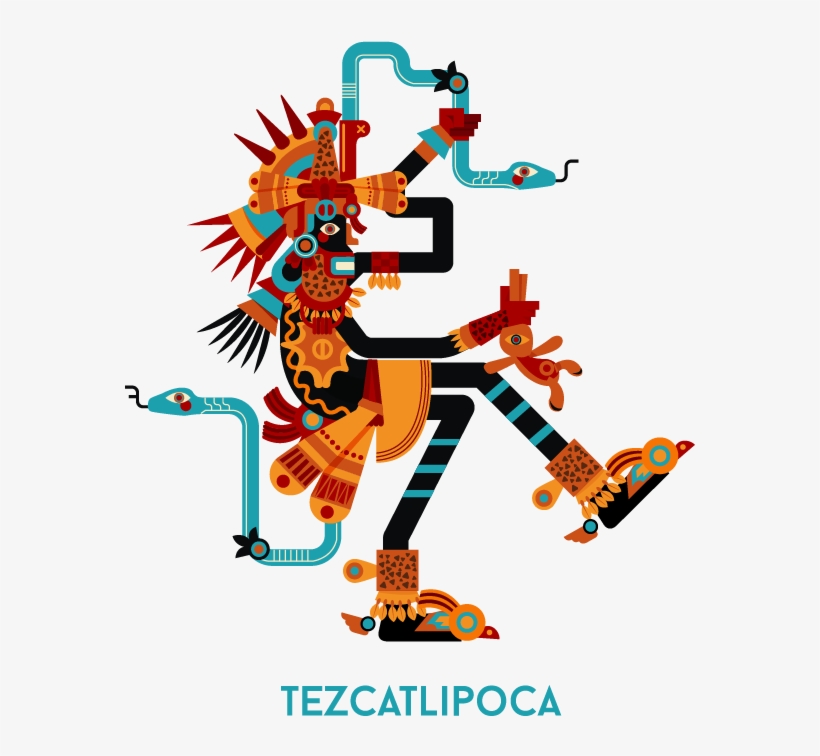Tezcatlipoca & Quetzalcoatl On Behance Poster Pictures, - Tezcatlipoca, transparent png download