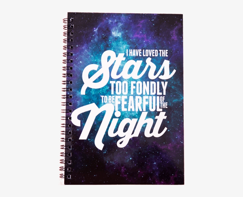 I Have Loved The Stars Too Fondly Spiral Bound A5 Notebook - Birthday, transparent png download