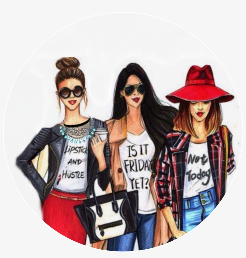 3citygirls - Fashionistas Gotta Have Fun Canvas Artwork Print, transparent png download