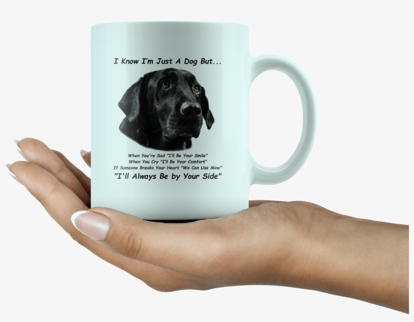 Black Labrador Retriever, Black Lab, White 11oz Mug - Mug, transparent png download