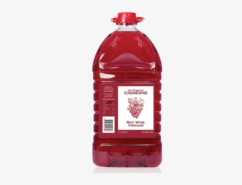 Cuisinewine Traditional Red Wine Vinegar 5 Litre - Vinegar, transparent png download
