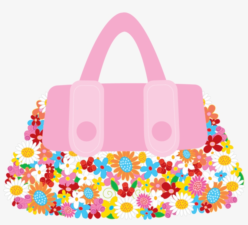 Handbag Vector Png - Flower Bag Vector, transparent png download