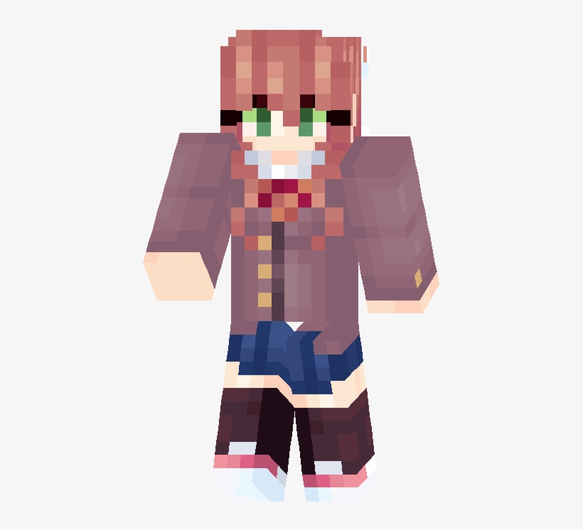 Manuel E Seus Amigos Yt - Doki Doki Skin Minecraft, transparent png download