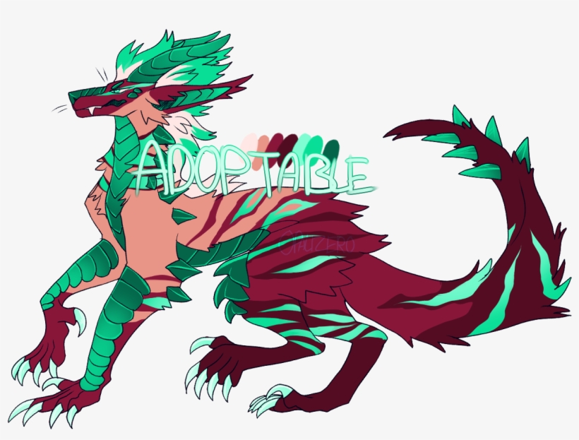 Lupine Wyvern Adopt - Illustration, transparent png download