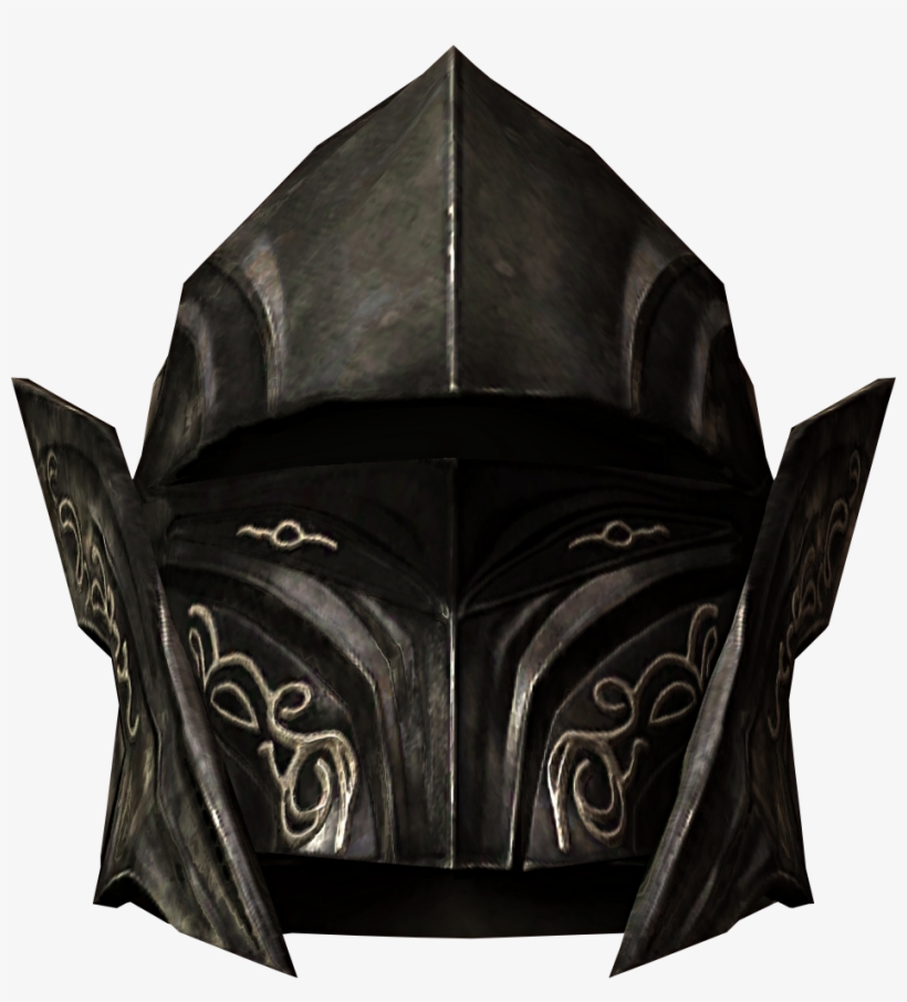 Skyrim Ebony Armor Helmet - Skyrim Ebony Ingot Armor, transparent png download